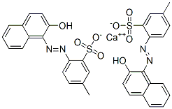 CAS 登录号：100063-59-0， 钙5-甲基-2-[(2Z)-2-(2-氧代萘-1-亚基)肼基]苯磺酸酯