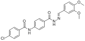 CAS#: 100278-32-8, 4-((4-Chlorobenzoyl)Amino)-Benzoic Acid ((3,4-Dimethoxyphenyl)Methylene)Hydrazide