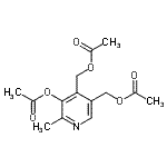 CAS#: 10030-93-0, (5-Acetoxy-6-Methyl-3,4-Pyridinediyl)Bis(Methylene) Diacetate