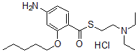 CAS 登录号:100311-10-2, 4-氨基-2-戊氧基硫代-苯甲酸S-(2-(二乙基氨基)乙基)酯单盐酸盐