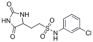 CAS 登录号:10044-78-7, N-(3-氯苯基)-2-(2,5-二氧代咪唑烷-4-基)乙烷磺酰胺