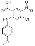CAS#: 100622-86-4, 4-Chloro-2-(4-Methoxyanilino)-5-Nitrobenzoic Acid