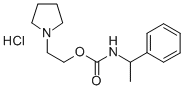 CAS 登录号:100836-55-3, (1-苯基乙基)-氨基甲酸2-(吡咯烷基)乙基酯盐酸盐
