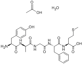 CAS#: 100929-62-2, L-Tyrosyl-D-Alanylglycyl-L-Phenylalanyl-L-Methionine Monoacetate (Salt)