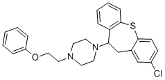 CAS 登录号:101040-99-7, 1-(2-氯-10,11-二氢二苯并(b,f)硫杂卓-10-基)-4-(2-苯氧基乙基)哌嗪