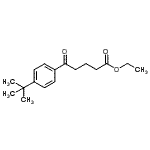 CAS#: 101577-33-7, Ethyl 5-[4-(2-Methyl-2-Propanyl)Phenyl]-5-Oxopentanoate
