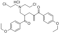 CAS#: 101684-61-1, 2-((Bis(2-Chloroethyl)Amino)Methyl)-1,5-Bis(4-Ethoxyphenyl)-4-Methylene-1,5-Pentanedione Hydrochloride