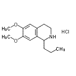 CAS#: 101776-23-2, 6,7-Dimethoxy-1-Propyl-1,2,3,4-Tetrahydroisoquinoline Hydrochloride (1:1)