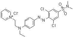 CAS#: 10189-42-1, 1-[2-[[4-[[2,6-Dichloro-4-[(Dimethylamino)Sulphonyl]Phenyl]Azo]Phenyl]Ethylamino]Ethyl]Pyridinium Chloride