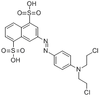 CAS 登录号:101931-20-8, 3-(4-二(beta-氯乙基)氨基苯基偶氮)-1,5-萘二磺酸