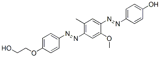 CAS#: 10196-13-1, 4-[[4-[[4-(2-Hydroxyethoxy)Phenyl]Azo]-2-Methoxy-5-Methylphenyl]Azo]Phenol