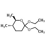 CAS 登录号：101977-88-2， (5S,6R)-2,2-二乙氧基-5,6-二甲基四氢-2H-吡喃