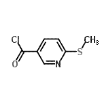 CAS 登录号：101990-64-1， 6-(甲硫基)烟酰氯