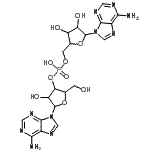 CAS 登录号：102029-96-9， [5-(6-氨基嘌呤-9-基)-3,4-二羟基-四氢呋喃-2-基]甲基[5-(6-氨基嘌呤-9-基)-4-羟基-2-(羟基甲基)四氢呋喃-3-基]磷酸氢酯