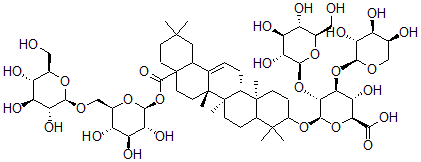 CAS 登录号：102146-27-0， 雪胆皂甙H1