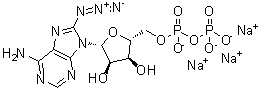 CAS#: 102185-14-8, Trisodium 8-azido-5'-O-[(phosphonatooxy)phosphinato]adenosine