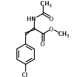 CAS 登录号：102245-02-3， 甲基2-乙酰氨基-3-(4-氯苯基)丙烯酸酯