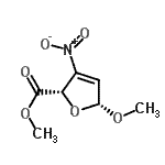 CAS#: 102342-39-2, Methyl (2S,5R)-5-Methoxy-3-Nitro-2,5-Dihydro-2-Furancarboxylate