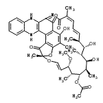 CAS 登录号：10238-70-7， (7S,9E,11S,12R,13S,14R,15R,16R,17S,18S,19E,21Z)-2,15,17-三羟基-11-甲氧基-3,7,12,14,16,18,22-七甲基-6,23,37-三氧代-8,38-二氧杂-24,27,34-三氮杂六环[23.11.1.1<sup>4,7</sup>.0<sup>5,36</sup>.0<sup>26,35</sup>.0<sup>28,33</sup>]三十八碳-1(36),2,4,9,19,21,24,26(35),28,30,32-十一碳烯-13-基乙酸酯