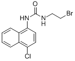 CAS 登录号：102434-20-8， 1-(2-溴乙基)-3-(4-氯-1-萘基)脲