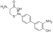 CAS#: 102516-61-0, 3-(((3-Amino-4-Hydroxyphenyl)Phenylarsino)Thio)Alanine