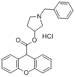CAS#: 102584-98-5, 1-Benzyl-1-Pyrrolidin-3-Ylxanthene-9-Carboxylate Hydrochloride