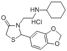 CAS#: 102612-93-1, 2-(1,3-Benzodioxol-5-Yl)-3-[2-(Cyclohexylamino)Ethyl]-1,3-Thiazolidin-4-One Hydrochloride