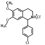 CAS 登录号：10268-27-6， 1-(4-氯苯基)-6,7-二甲氧基-1,2,3,4-四氢异喹啉鎓氯化物