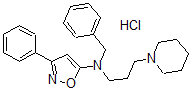 CAS#: 102820-99-5, N-Benzyl-3-Phenyl-N-(3-Piperidin-1-Ylpropyl)-1,2-Oxazol-5-Amine Hydrochloride