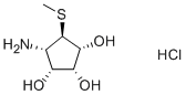 CAS 登录号:102822-56-0, (1R,2R,3R,4S,5R)-4-氨基-5-甲硫基环戊烷-1,2,3-三醇