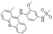 CAS#: 102941-25-3, N-[3-Methoxy-4-[(1-Methylacridin-9-Yl)Amino]Phenyl]Methanesulfonamide