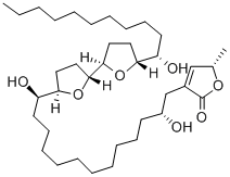 CAS#: 102989-24-2, (5S)-3-[(2S,13R)-2,13-Dihydroxy-13-[(2R,5R)-5-[(2R,5R)-5-[(1R)-1-Hydroxyundecyl]Oxolan-2-Yl]Oxolan-2-Yl]Tridecyl]-5-Methyl-5H-Furan-2-One