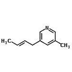 CAS#: 103029-22-7, 3-[(2E)-2-Buten-1-Yl]-5-Methylpyridine