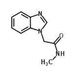 CAS 登录号：103096-30-6， 2-(1H-苯并咪唑-1-基)-N-甲基乙酰胺