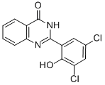 CAS 登录号:1033-16-5, 2-(3,5-二氯-2-羟基苯基)-4(3H)-喹唑啉酮