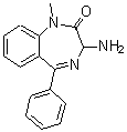 CAS#: 103343-65-3, 3-Amino-1-Methyl-5-Phenyl-1,3-Dihydro-2H-1,4-Benzodiazepin-2-One