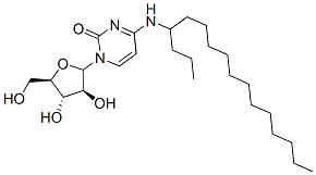 CAS 登录号：103426-87-5， 1-[(2R,3S,4S,5R)-3,4-二羟基-5-(羟基甲基)四氢呋喃-2-基]-4-(十六烷基氨基)嘧啶-2-酮