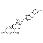 CAS 登录号：103528-65-0， N-[(3alpha,5beta,7alpha,8Xi,9Xi,14Xi)-3,7-二羟基-24-氧代胆烷-24-基]-L-酪氨酸