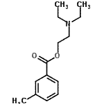 CAS 登录号：10367-88-1， 2-(二乙基氨基)乙基3-甲基苯甲酸酯