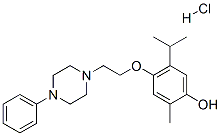 CAS#: 103840-25-1, 2-Methyl-4-[2-(4-Phenylpiperazin-1-Yl)Ethoxy]-5-Propan-2-Yl-Phenol Hydrochloride