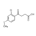 CAS 登录号：103860-95-3， 4-[2-氯-4-(甲硫基)苯基]-4-氧代丁酸
