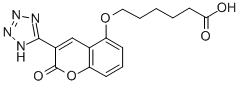 CAS 登录号：103876-54-6， 6-[2-氧代-3-(2H-四唑-5-基)苯并吡喃-5-基]氧基己酸