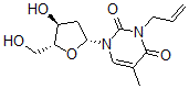 CAS 登录号：103951-14-0， 1-[(2R,4S,5R)-4-羟基-5-(羟基甲基)四氢呋喃-2-基]-5-甲基-3-丙-2-烯基嘧啶-2,4-二酮
