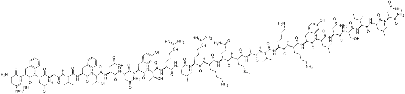 CAS 登录号：104051-15-2， 2-D-苯丙氨酸-血管活性小肠二十八肽(猪)