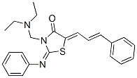 CAS#: 104123-88-8, (5Z)-3-(Diethylaminomethyl)-2-Phenylimino-5-[(E)-3-Phenylprop-2-Enylidene]-1,3-Thiazolidin-4-One