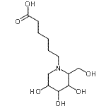 CAS 登录号：104154-10-1， 6-[3,4,5-三羟基-2-(羟基甲基)-1-哌啶基]己酸