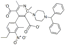 CAS#: 104305-93-3, O3-[2-[4-[Di(Phenyl)Methyl]Piperazin-1-Yl]Ethyl] O5-Methyl 2,6-Dimethyl-4-(3-Nitrophenyl)Pyridine-3,5-Dicarboxylate