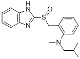 CAS 登录号:104340-86-5, 2-(1H-苯并咪唑-2-基亚磺酰甲基)-N-甲基-N-(2-甲基丙基)苯胺