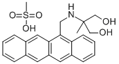 CAS#: 104500-10-9, 2-Methyl-2-((5-naphthacenylmethyl)amino)-1,3-propanediol methanesulfonate
