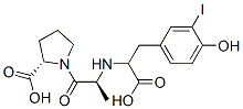 CAS 登录号：104531-07-9， (2S)-1-[(2S)-2-[[1-羟基-3-(4-羟基-3-碘苯基)-1-氧代丙烷-2-基]氨基]丙酰]吡咯烷-2-羧酸